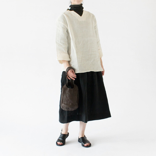 モデル身長162cm/BLACK/総丈75cm モデル身長162cm/BLACK/総丈75cm