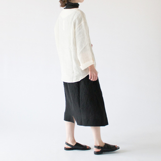 モデル身長162cm/BLACK/総丈75cm モデル身長162cm/BLACK/総丈75cm