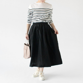 モデル身長162cm/BLACK/総丈80cm モデル身長162cm/BLACK/総丈80cm