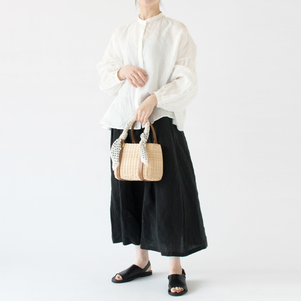 モデル身長162cm/BLACK/総丈85cm