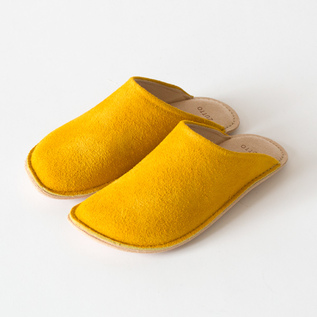 レザースリッパ YELLOW