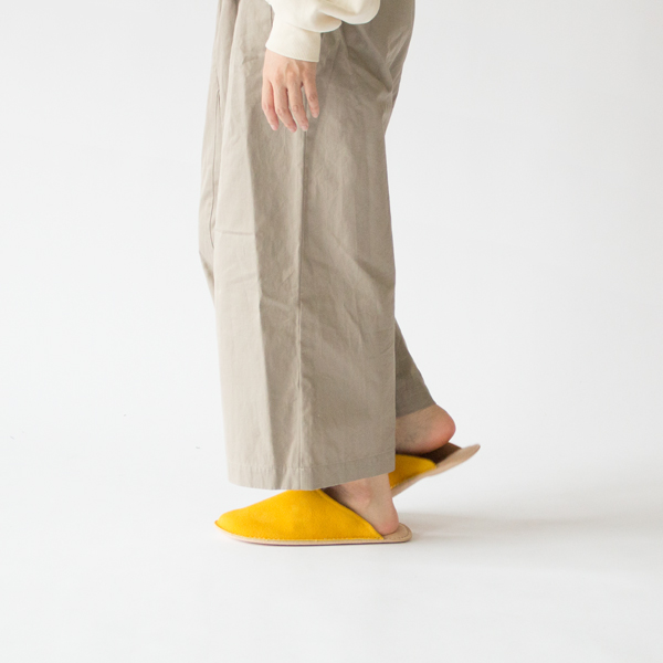 レザースリッパ YELLOW