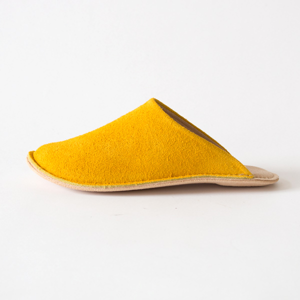 レザースリッパ YELLOW