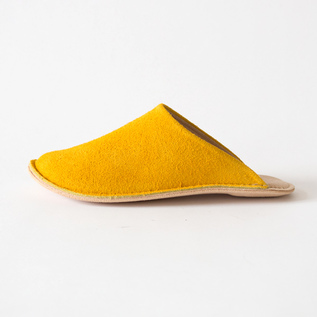 レザースリッパ YELLOW