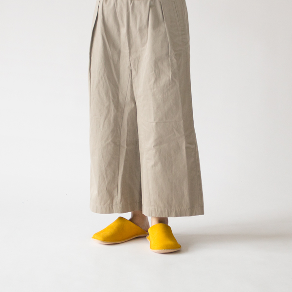 レザースリッパ YELLOW