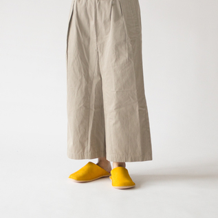 レザースリッパ YELLOW