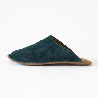 レザースリッパ NAVY レザースリッパ NAVY