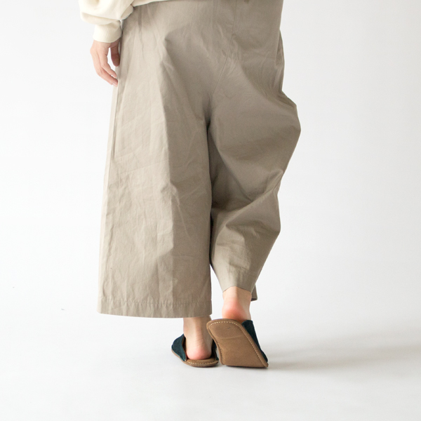 レザースリッパ NAVY