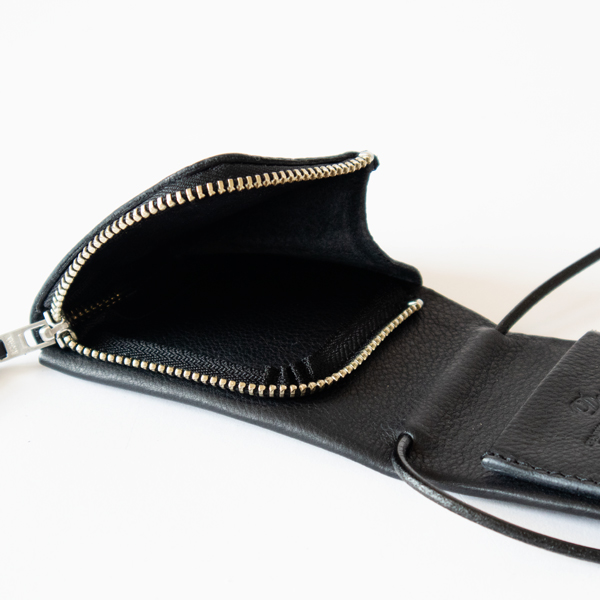マチ付きの小銭入れ(BLACK)
