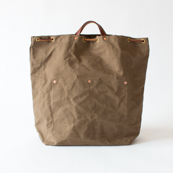 CANVAS×LEATHER MAIL PURSE BAG LARGE(OLIVE DRAB)