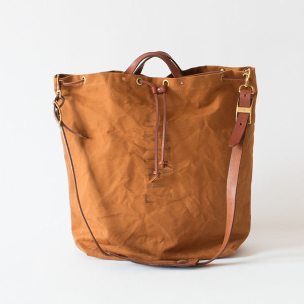 CANVAS×LEATHER MAIL PURSE BAG LARGE(KHAKI)