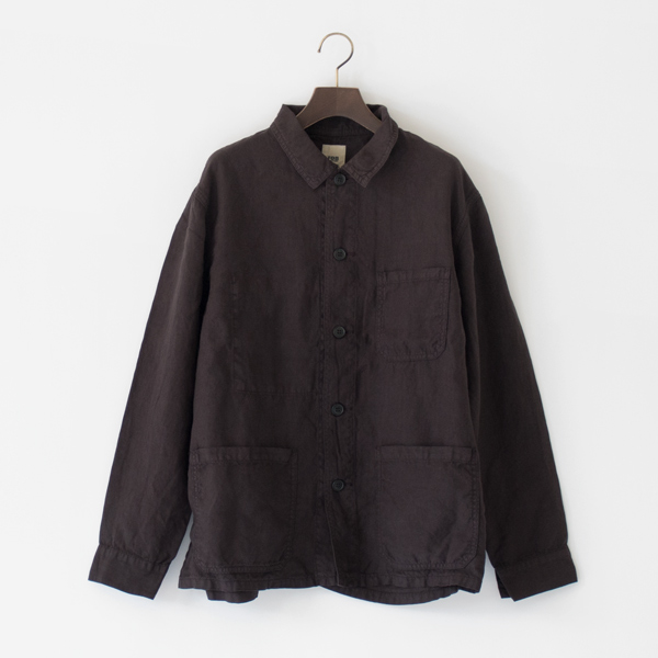 HEMP SHIRT JK(スミ黒)