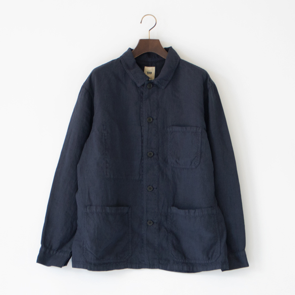 HEMP SHIRT JK(NAVY)