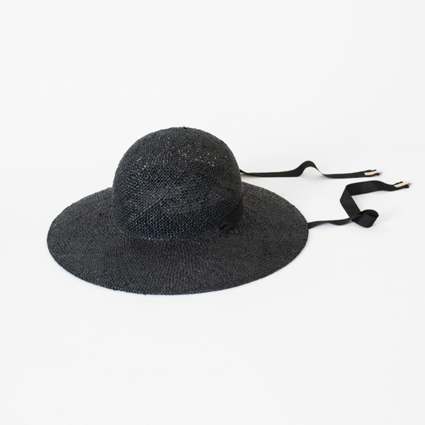 ラフィアハット lucy(BLACK)