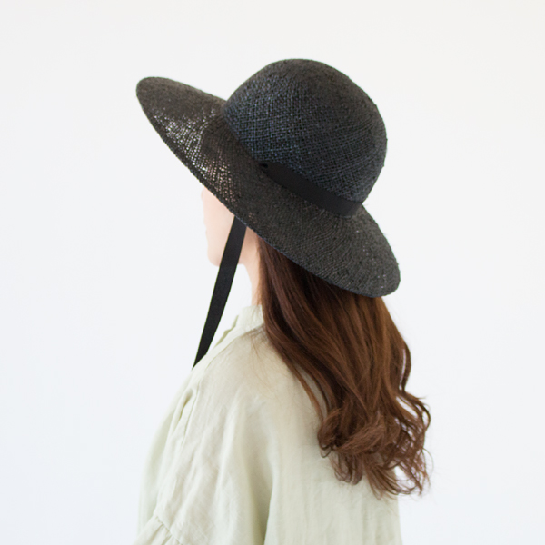 ラフィアハット lucy(BLACK)