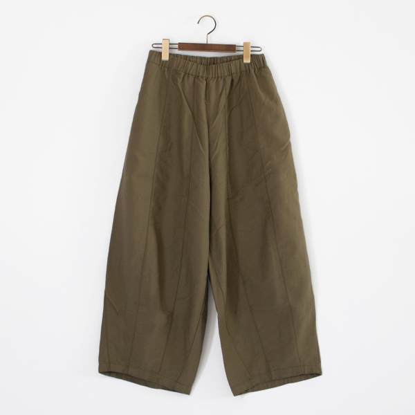  コットンリネン PARACHUTE パンツ(KHK)