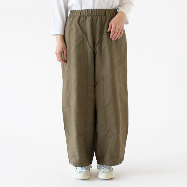 コットンリネン PARACHUTE パンツ(身長162cm・KHK)
