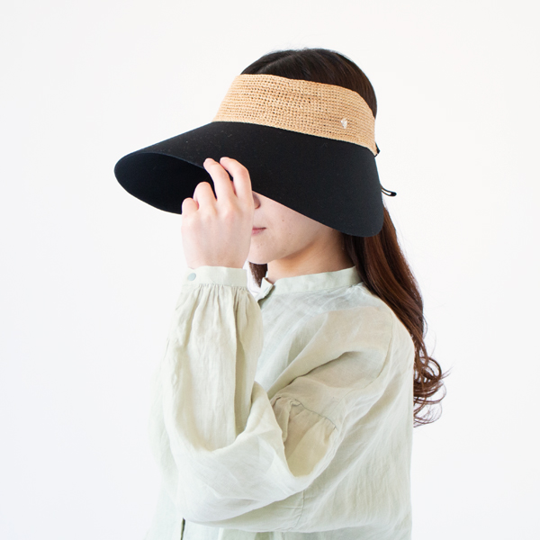 ラフィアサンバイザー Rosalie ラフィアサンバイザー Rosalie