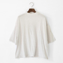 Cotton Silk Soft 天竺 モックネックTシャツ