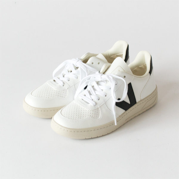 37レザースニーカー V-10 WHITE BLACK 37レザースニーカー V-10 WHITE BLACK