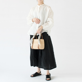 Rattan mini handbag leather handle ／CANDRIA TOMMASO / Shop ZUTTO