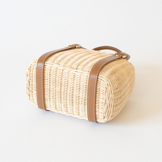 Rattan mini handbag leather handle ／CANDRIA TOMMASO / Shop ZUTTO