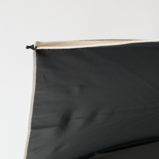 晴雨兼用折りたたみ傘 ストライプ オーガニックシェード(マスタード) 晴雨兼用折りたたみ傘 ストライプ オーガニックシェード(マスタード)