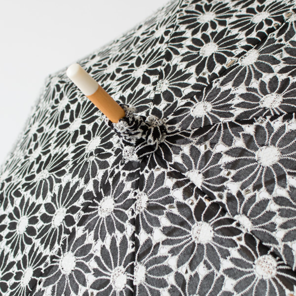 日傘 フローラルレース(長傘 ブラック) 日傘 フローラルレース(長傘 ブラック)