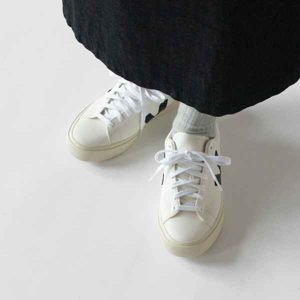 スニーカー CAMPO EXTRA WHITE BLACK EMERAUDE