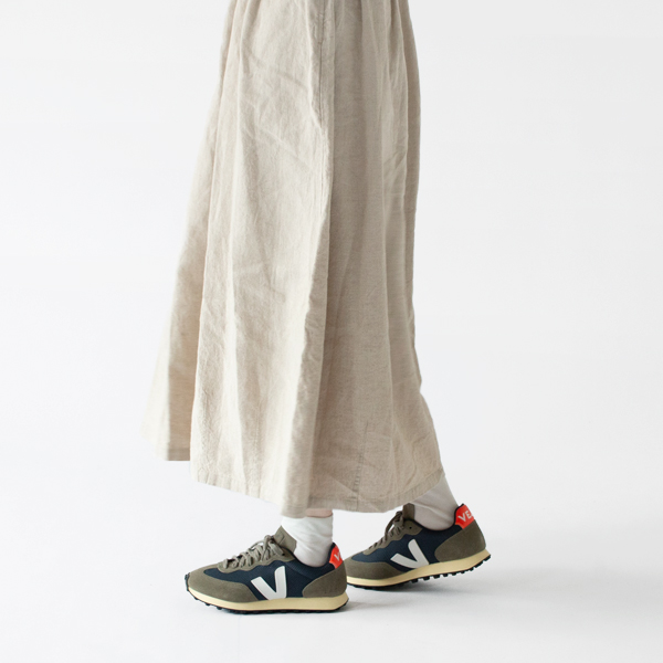 スニーカー RIO BRANCO NAUTICO WHITE ORANGE FLUO