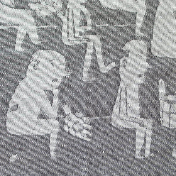 中年のような男性がサウナの中でじっと耐える姿を描いたMIESTEN