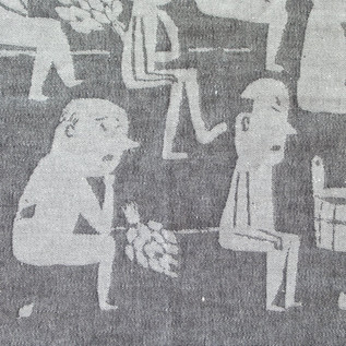 中年のような男性がサウナの中でじっと耐える姿を描いたMIESTEN