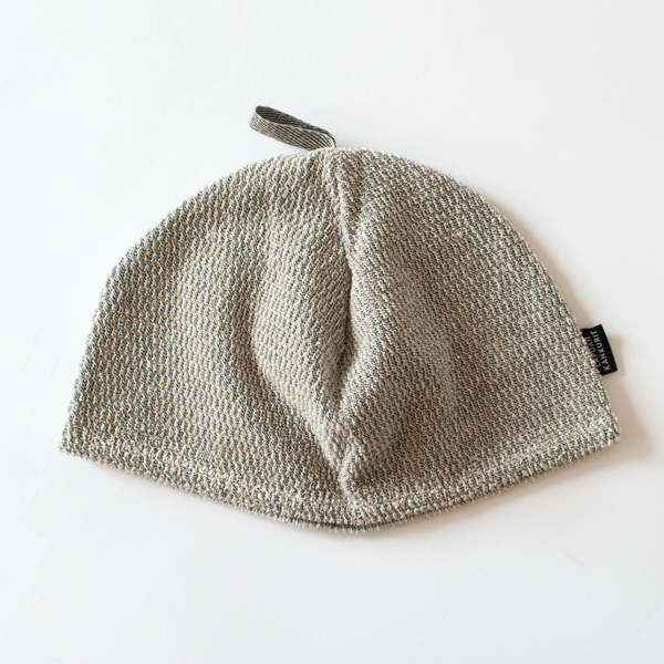 サウナハット(WHITE LINEN BLACK)
