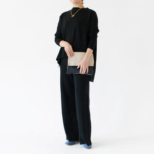 ニットパンツとセットアップで(身長:162cm・BLACK) ニットパンツとセットアップで(身長:162cm・BLACK)