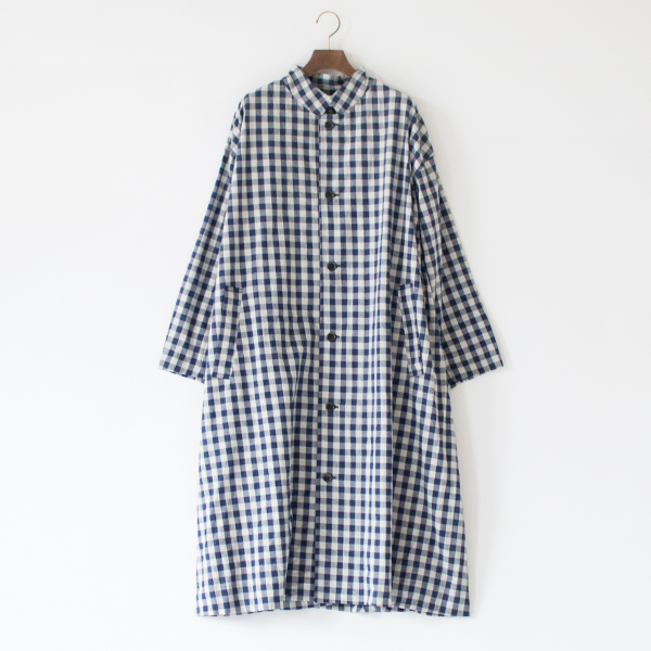 ビックコート(GINGHAM BLUE GREY)