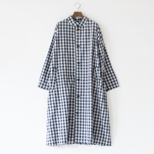 ビックコート(GINGHAM BLUE GREY)