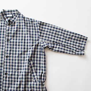 ビックコート(GINGHAM BLUE GREY)