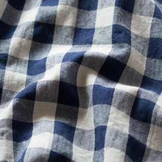 ビックコート(GINGHAM BLUE GREY)