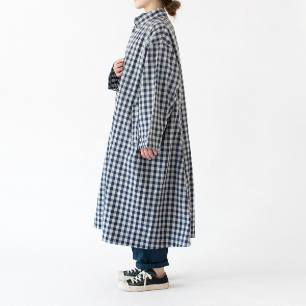 身長：162cm(GINGHAM BLUE GREY)