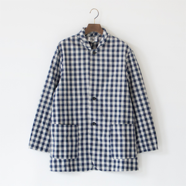 ワークジャケット(GINGHAM BLUE GREY)
