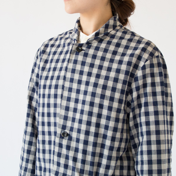 身長：162cm(GINGHAM BLUE GREY)