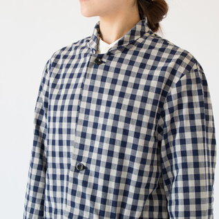 身長:162cm(GINGHAM BLUE GREY) 身長:162cm(GINGHAM BLUE GREY)