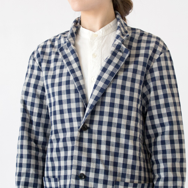 身長：162cm(GINGHAM BLUE GREY)