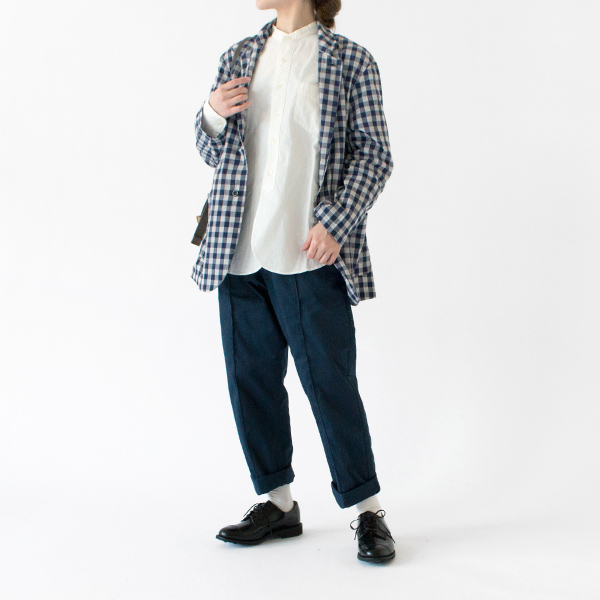 身長：162cm(GINGHAM BLUE GREY)