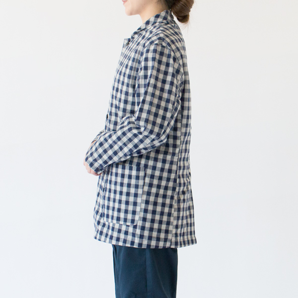 身長：162cm(GINGHAM BLUE GREY)