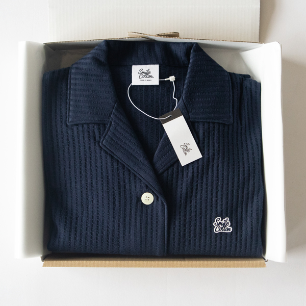 NAVY サイズMレディースパジャマ 7分袖上下セット NAVY サイズMレディースパジャマ 7分袖上下セット