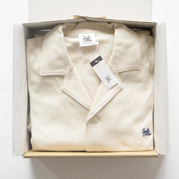 LIGHT BEIGE サイズLメンズパジャマ上下ギフトセット