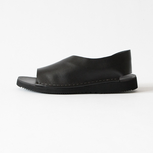 オープントゥシューズ BLACK VIBRAM／Punto Pigro（プント ピグロ