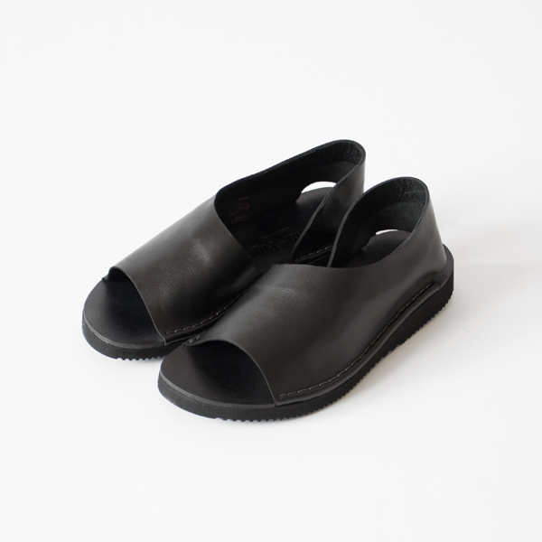 オープントゥシューズ BLACK VIBRAM