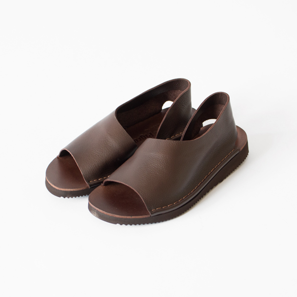38オープントゥシューズ BROWN VIBRAM 38オープントゥシューズ BROWN VIBRAM